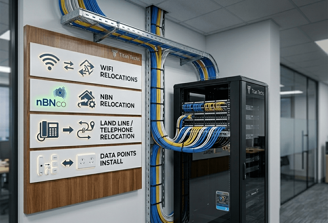 Data Cabling & Point Relocations - Titan Techs