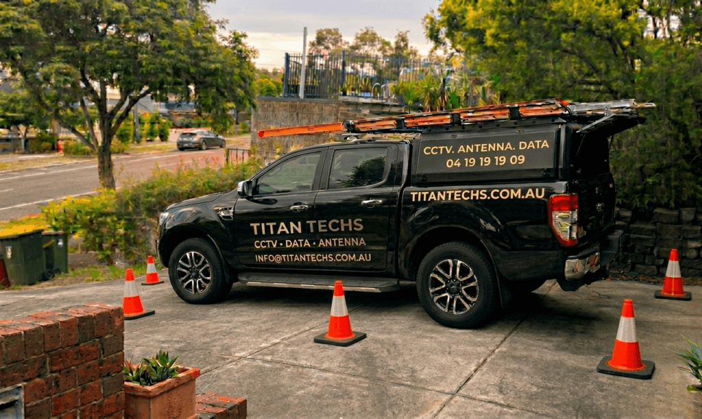 Titan Techs Local Service Van Clyde North Antenna and CCTV